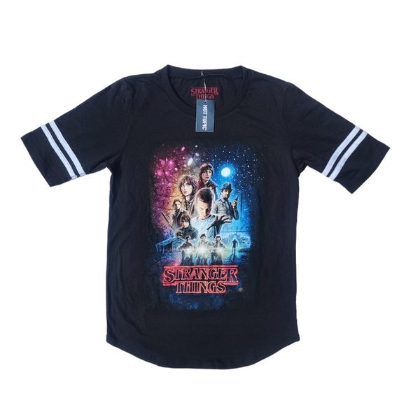 Hot Topic Stranger Things Raglan Tee - Picture 1 of 7